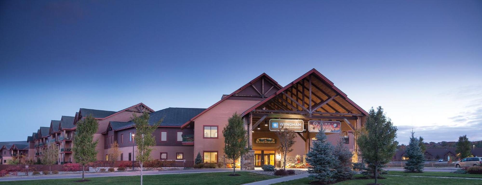 Club Wyndham Glacier Canyon Lake Delton Buitenkant foto